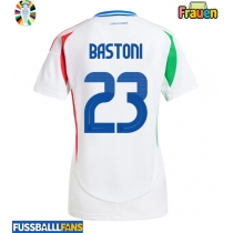 Italien Alessandro Bastoni #23 Auswärtstrikot Frauen EM 2024 Kurzarm